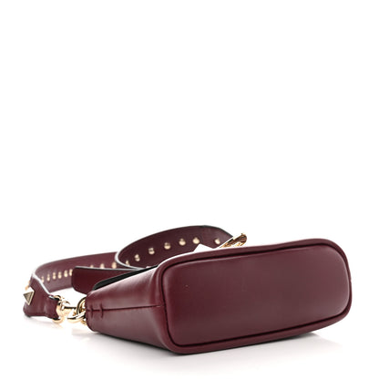 Valentino Garavani Vitello Small Rockstud Demilune Shoulder Bag Vinaccia 4 of 10