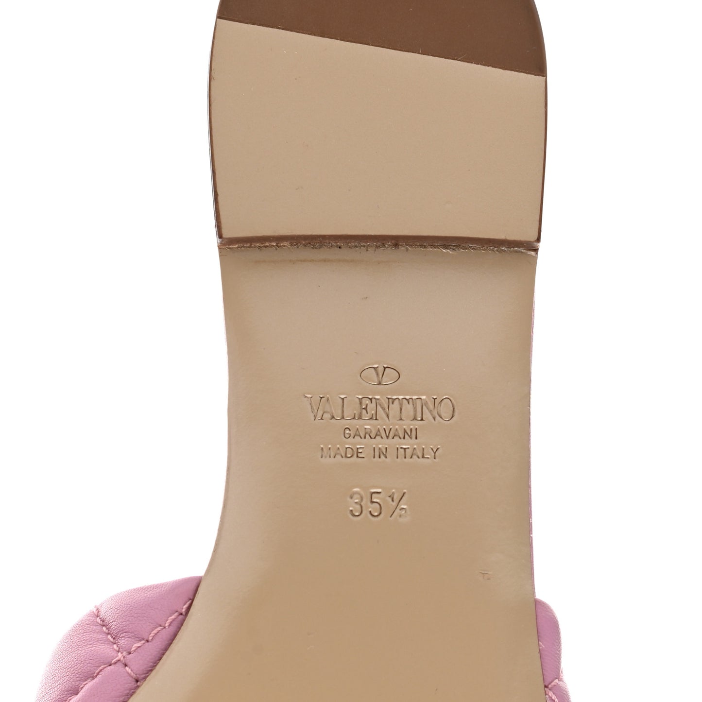 Nappa Roman Stud Flat Slide Sandals 35.5 Giacinto