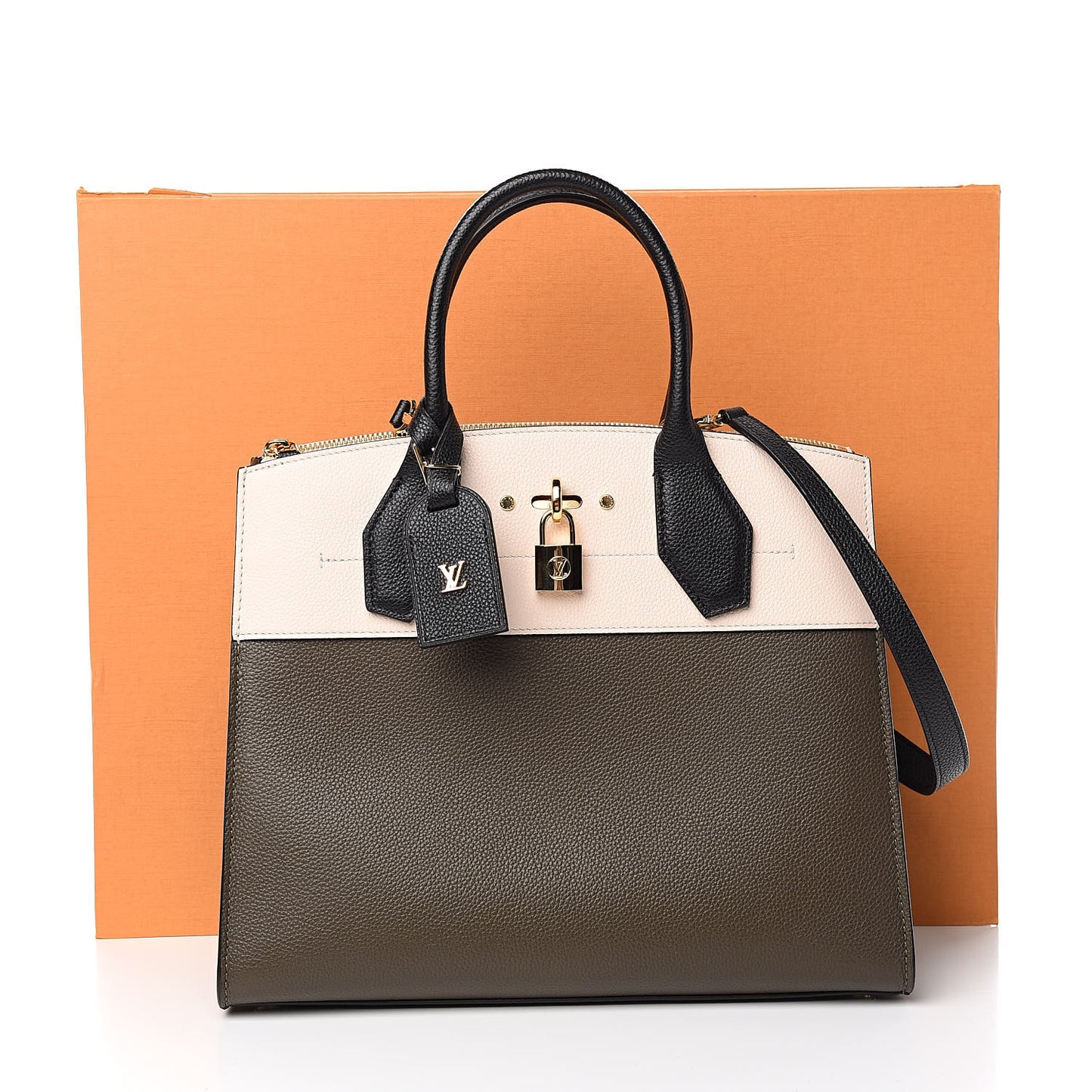 Taurillon City Steamer MM Kaki Creme Black