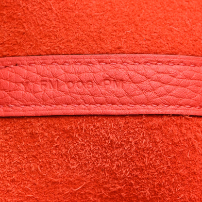 Hermes Taurillon Clemence Picotin Lock 18 PM  Rouge Pivoine 7 of 10