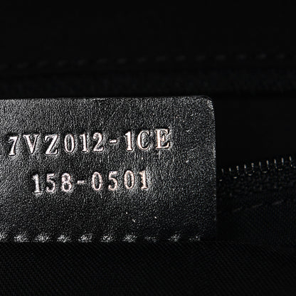 Fendi Nylon Vitello Elite Monster Eyes Rounded Backpack Black Yellow 7 of 8