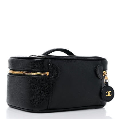 Chanel Caviar Vanity Cosmetic Case Black 3 of 15