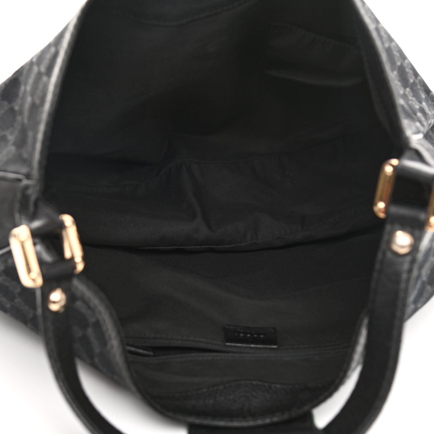 Gucci Monogram Large New Ladies Web Hobo Black 5 of 13