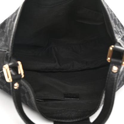 Gucci Monogram Large New Ladies Web Hobo Black 5 of 13