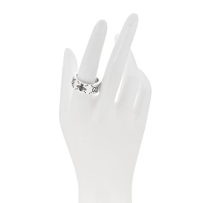 Gucci Sterling Silver GG Bee Band Ring 59 8.75 2 of 6