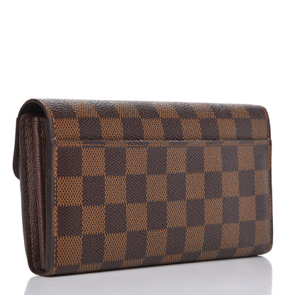 Louis Vuitton Damier Ebene Sarah Wallet NM 3 of 7