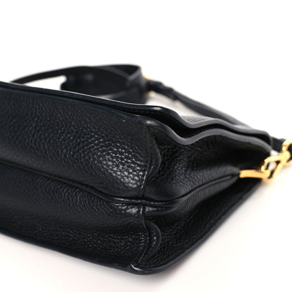 Prada Vitello Daino Flap Crossbody Black 10 of 10