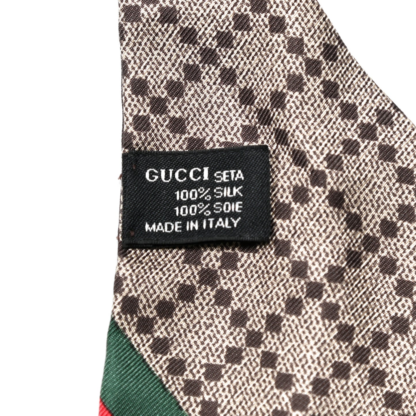 Silk Web Head Scarf Brown