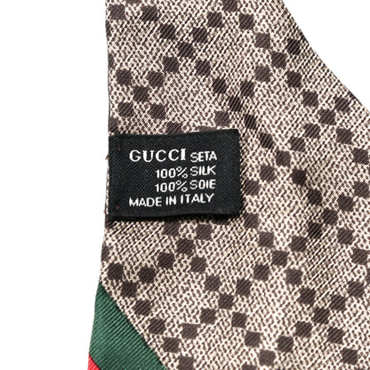 Gucci Silk Web Head Scarf Brown 3 of 3