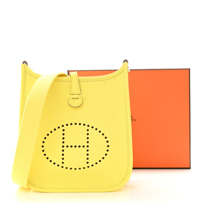 Hermes Taurillon Clemence Evelyne TPM Limoncello 11 of 11