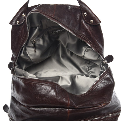 Chanel Caviar Quilted Mademoiselle Satchel Brown 6 of 20