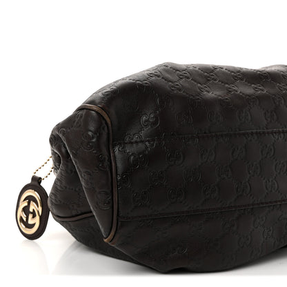 Gucci Guccissima Medium Sukey Tote Chocolate 9 of 10