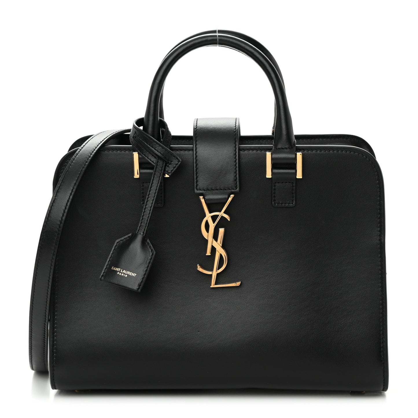Calfskin Monogram Baby Cabas Black