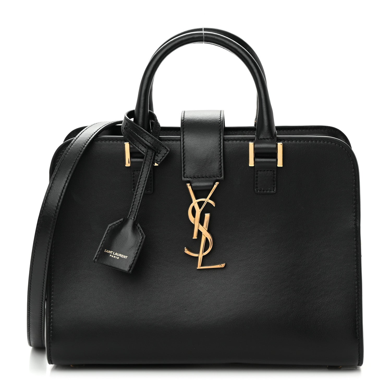 Saint Laurent Calfskin Monogram Baby Cabas Black 1 of 15