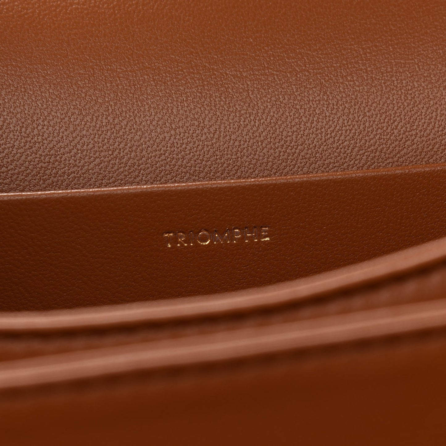 Textile Natural Calfskin Large Triomphe Tan White