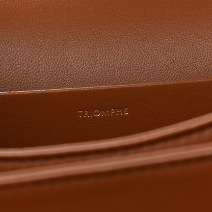Celine Textile Natural Calfskin Large Triomphe Tan White 6 of 9