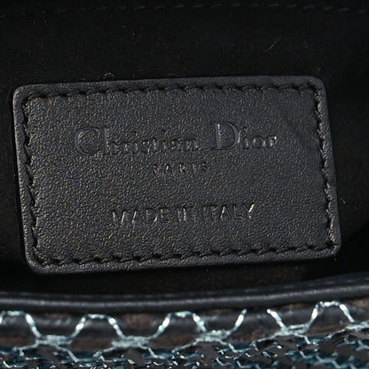 Christian Dior Sequin Embroidery Mini Lady Dior Blue 6 of 9