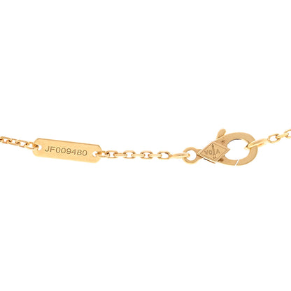 Van Cleef & Arpels 18K Yellow Gold Mother of Pearl Vintage Alhambra Pendant Necklace 4 of 5
