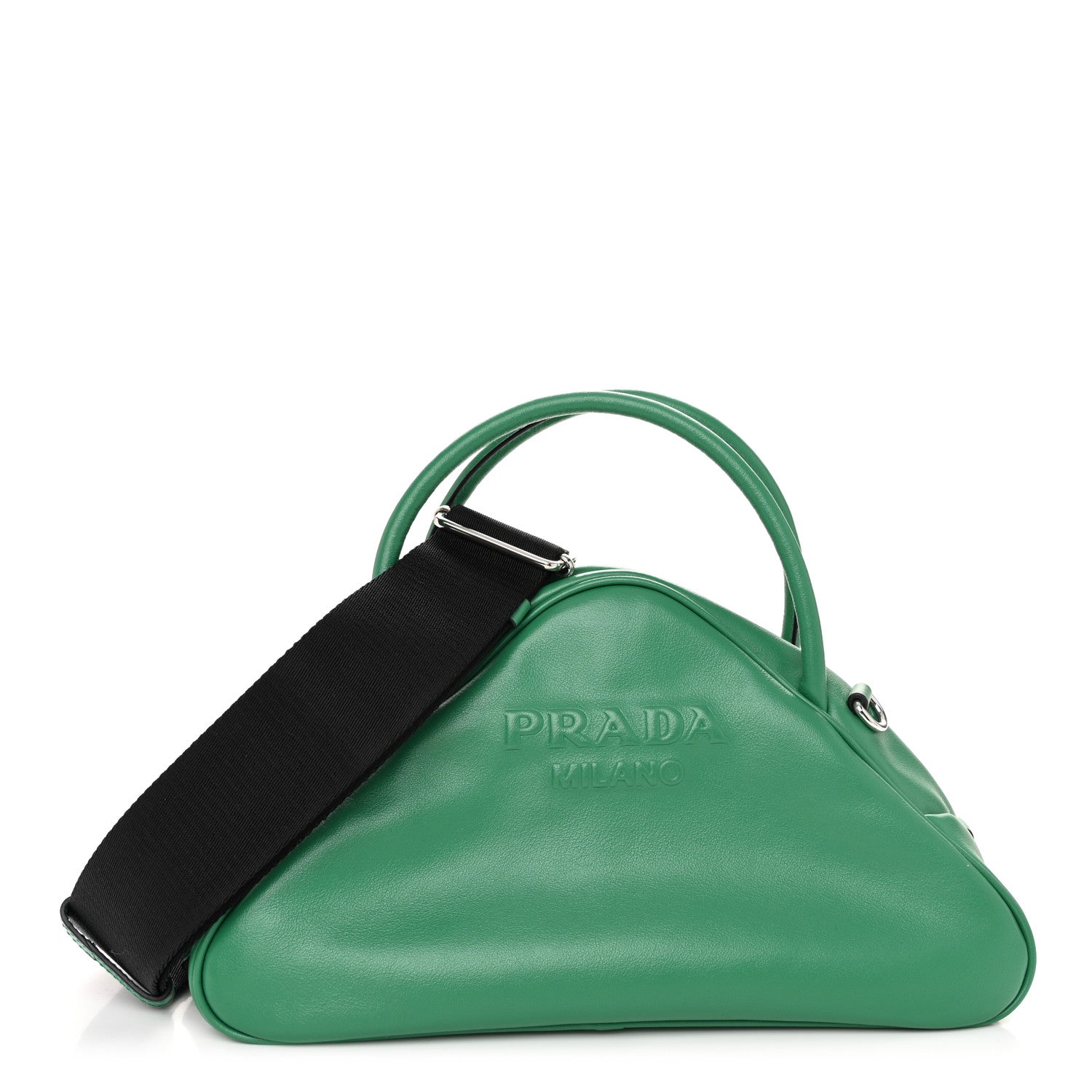 Prada Grace Lux Triangle Top Handle Shoulder Bag Mango 1 of 10