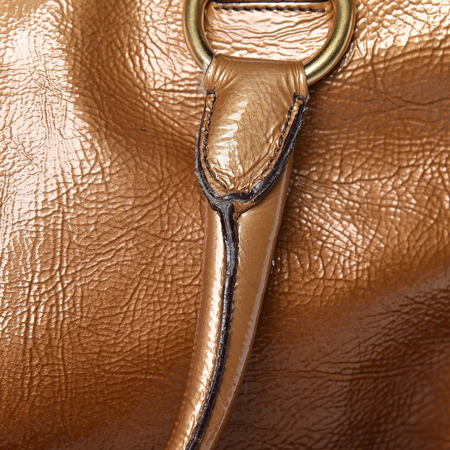 Prada Vernice Sfumata Tote Blond Mordore 11 of 22