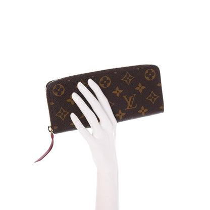Louis Vuitton Monogram Clemence Wallet Fuchsia 2 of 8