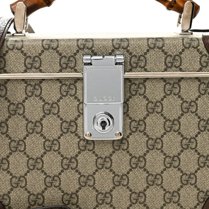 Gucci GG Supreme Monogram Globe-Trotter Beauty Case Brown 8 of 10