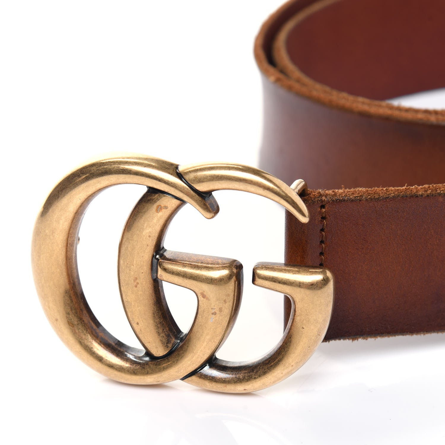 Gucci Faded Calfskin Double G 40mm Belt 95 38 Cuir 5 of 12
