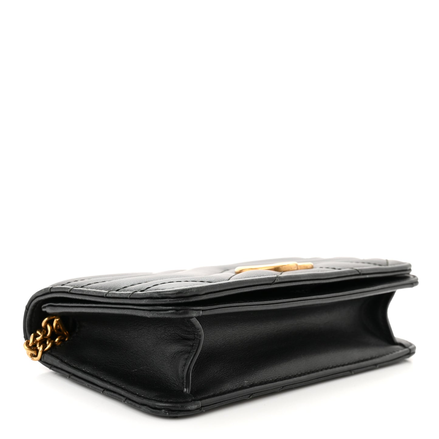 Calfskin Matelasse GG Marmont Mini Bag Black