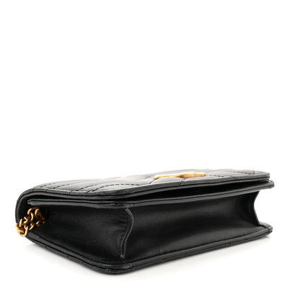 Gucci Calfskin Matelasse GG Marmont Mini Bag Black 4 of 15