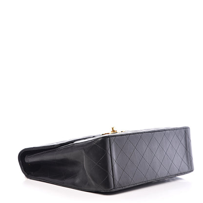 Chanel Lambskin Quilted XL Jumbo Single Flap Black 3 of 13