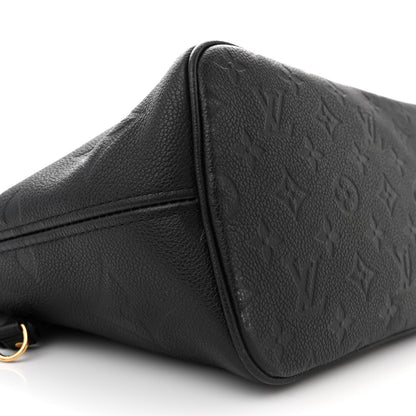 Louis Vuitton Empreinte Monogram Giant Neverfull MM Black 9 of 13