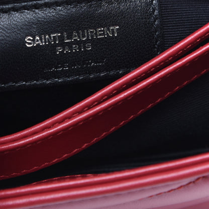 Saint Laurent Calfskin Y Quilted Monogram Toy Loulou Crossbody Bag New Lipstick 6 of 10