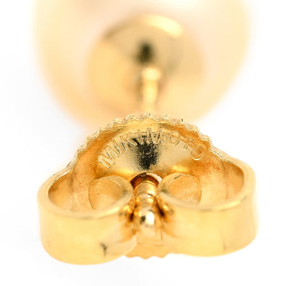 Mikimoto 18K Yellow Gold Akoya Pearl 7-7.5mm Stud Earrings 4 of 5