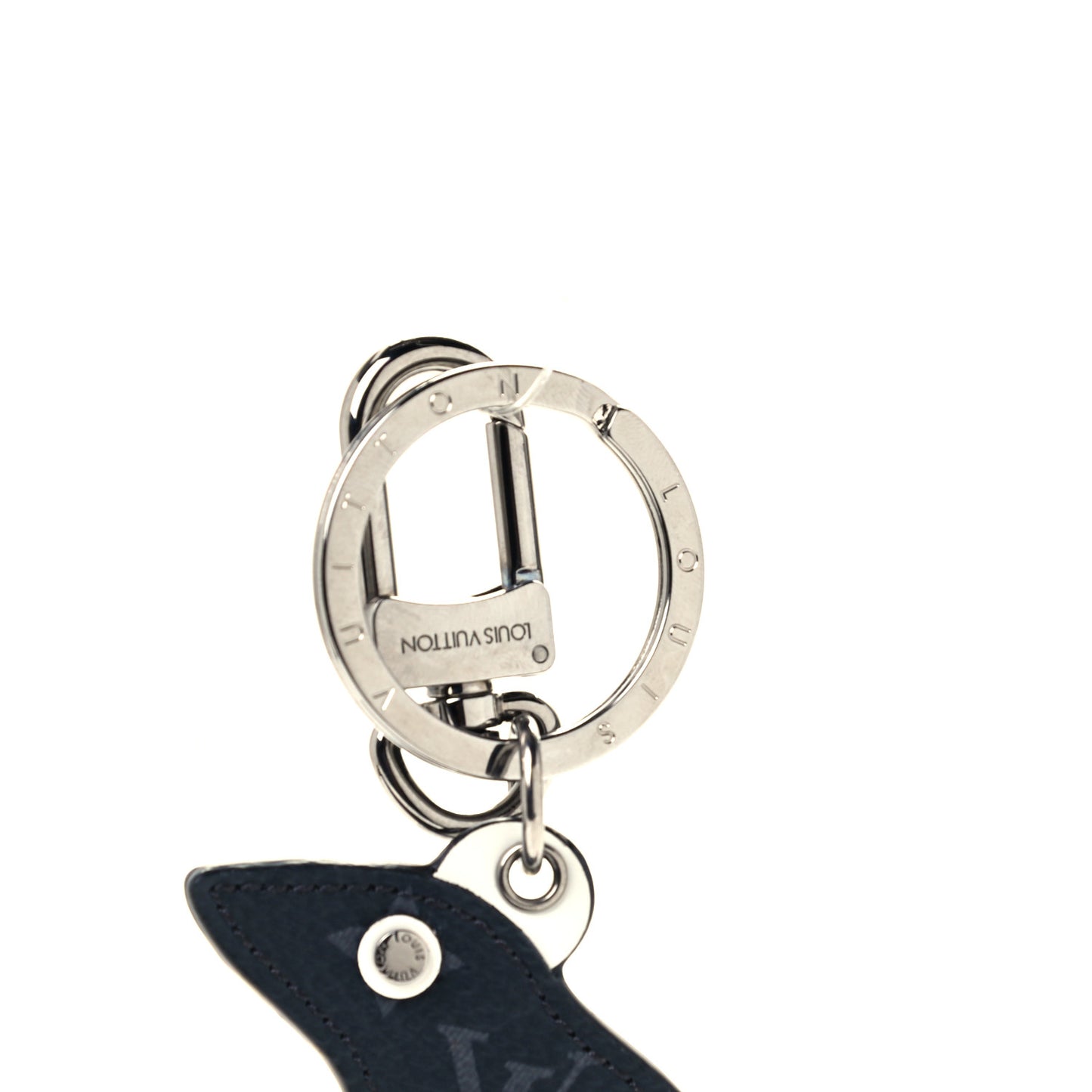 Calfskin Monogram Eclipse Rat Bag Charm Key Holder