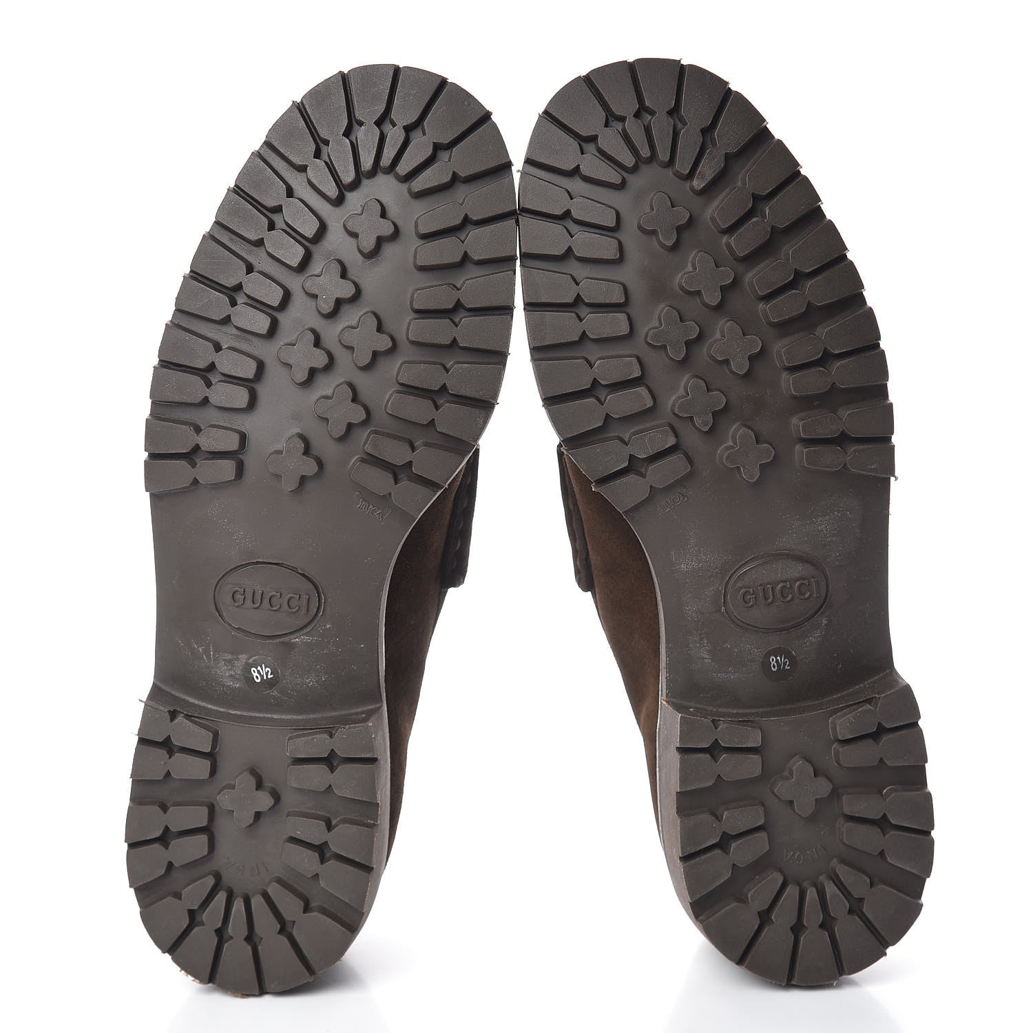 Gucci Suede Mens Horsebit Lug Sole Loafers 8.5 Jasper 5 of 11