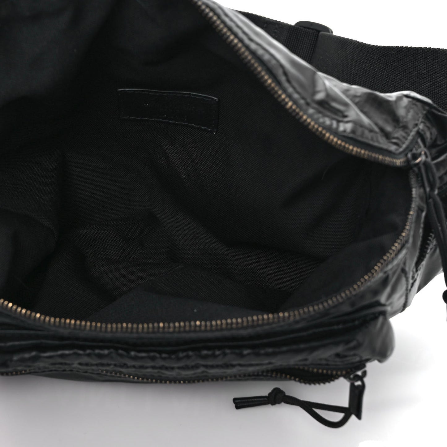 Nylon Logo Ripstop Body Belt Bag Black