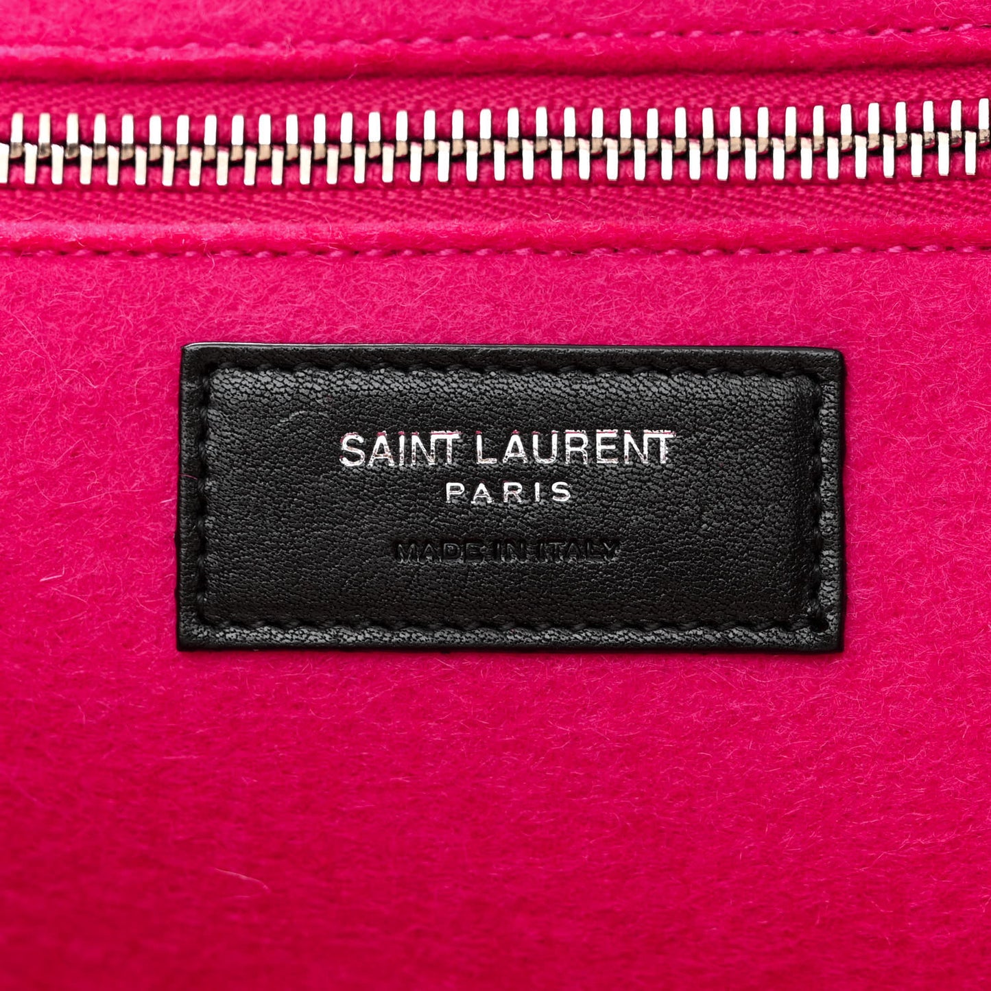 Wool Rive Gauche Tote Fuchsia