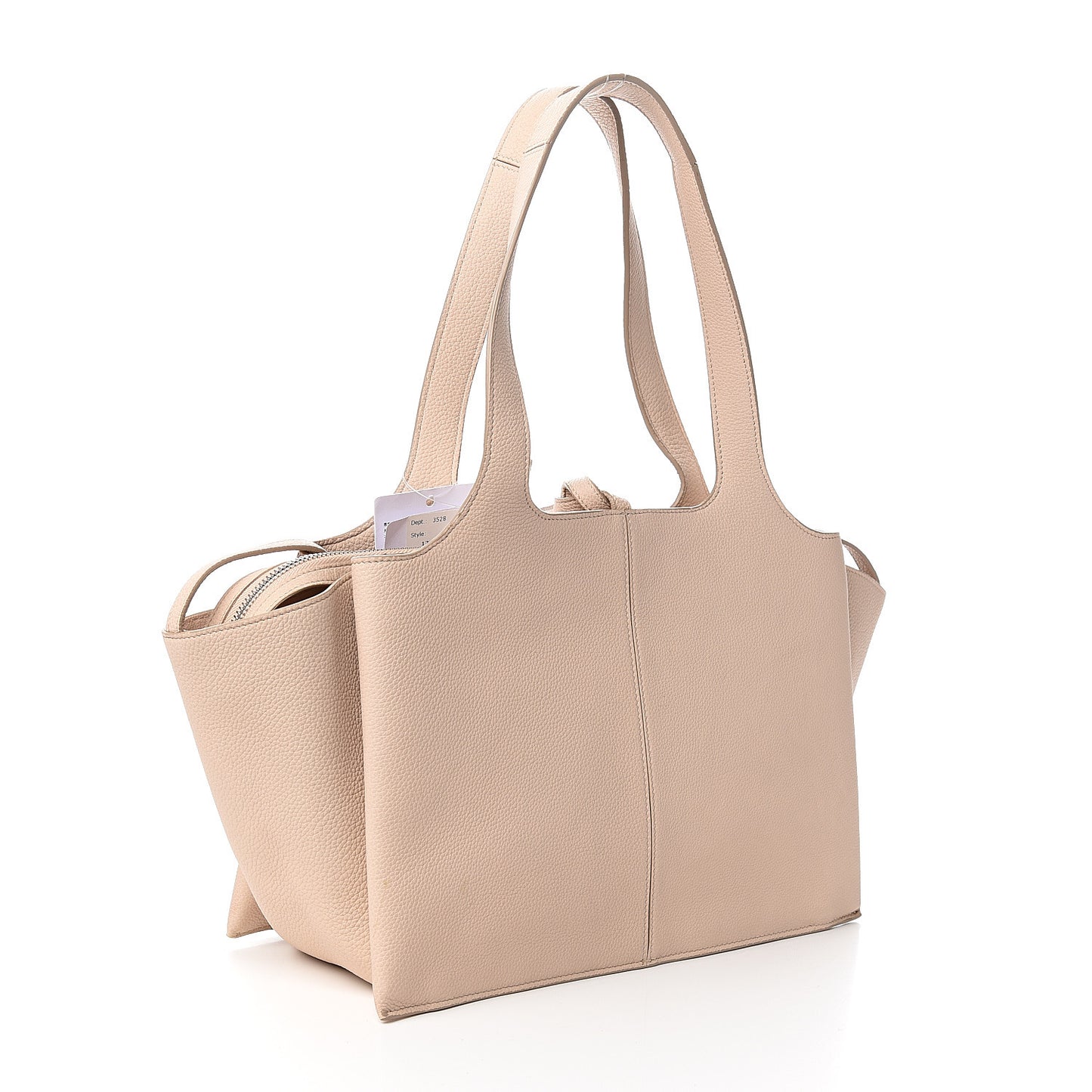 Baby Grained Calfskin Small Tri-Fold Bag Powder