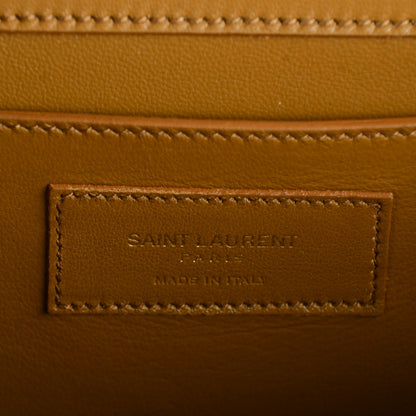 Saint Laurent Suede Medium Classic Monogram Kate Tassel Satchel Light Ochre 7 of 8