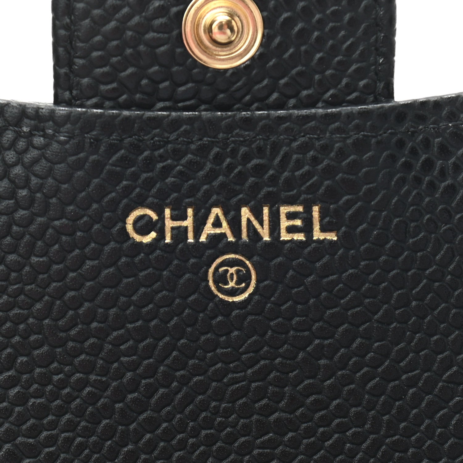 Chanel Caviar Quilted Compact Flap Wallet Black 6 of 8