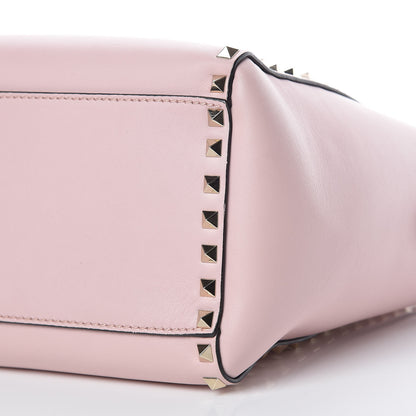Valentino Garavani Vitello Rockstud Double Handle Tote Water Rose 13 of 13