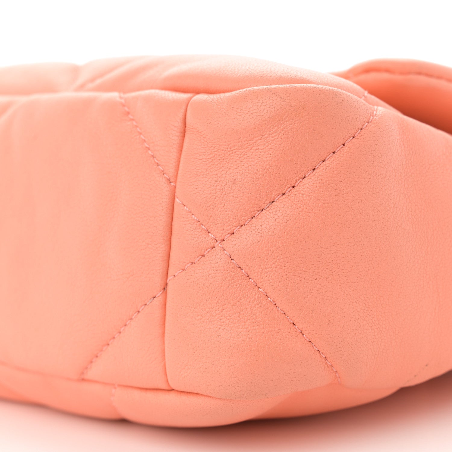 Chanel Lambskin Quilted Medium Chanel 19 Flap Light Orange 10 of 14