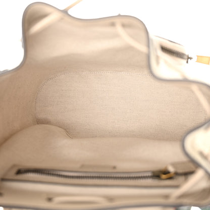 Gucci GG Supreme Monogram Azalea Calfskin Retro Interlocking G Buckle Backpack Beige Mystic White 4 of 11