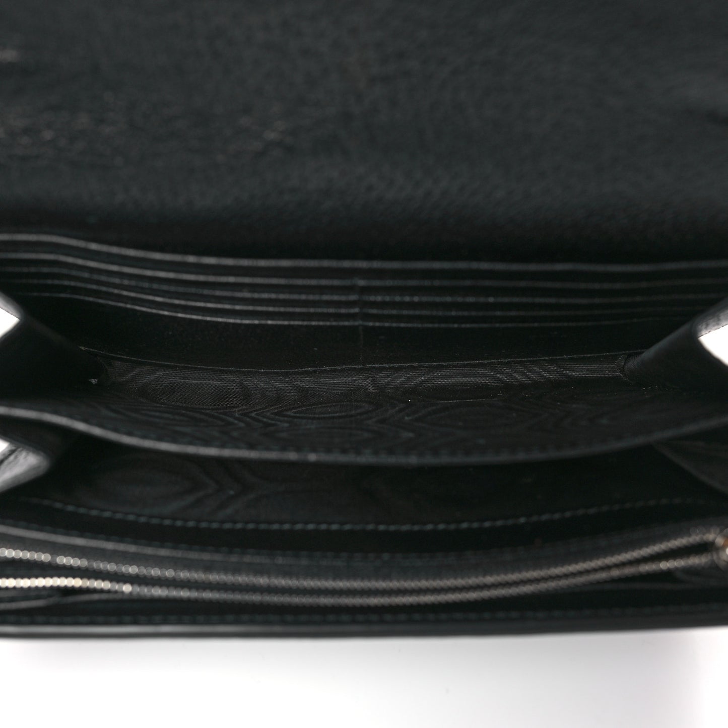Jacquard Black Denim GG Monogram Mini Dionysus Chain Wallet Black Ivory