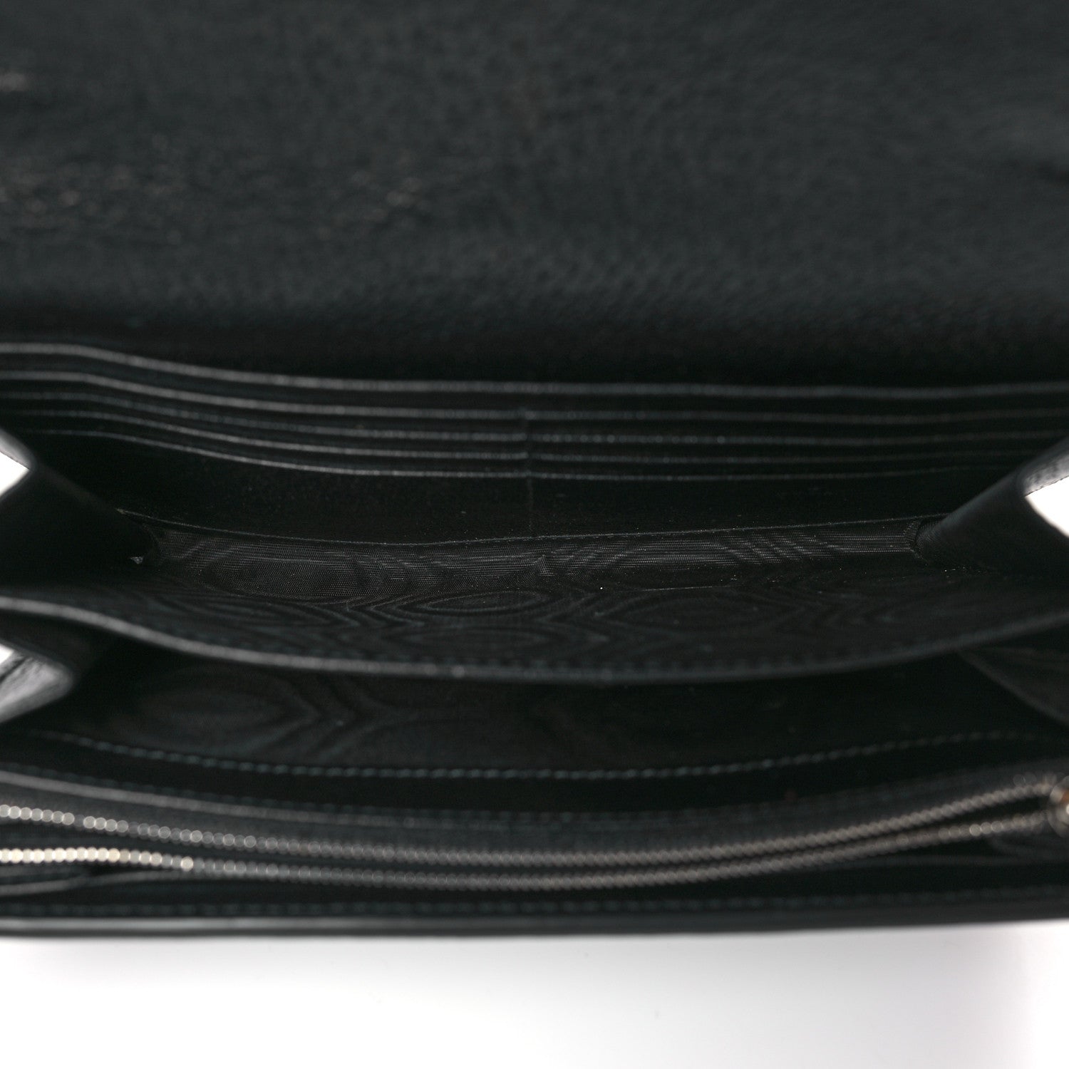 Gucci Jacquard Black Denim GG Monogram Mini Dionysus Chain Wallet Black Ivory 5 of 8