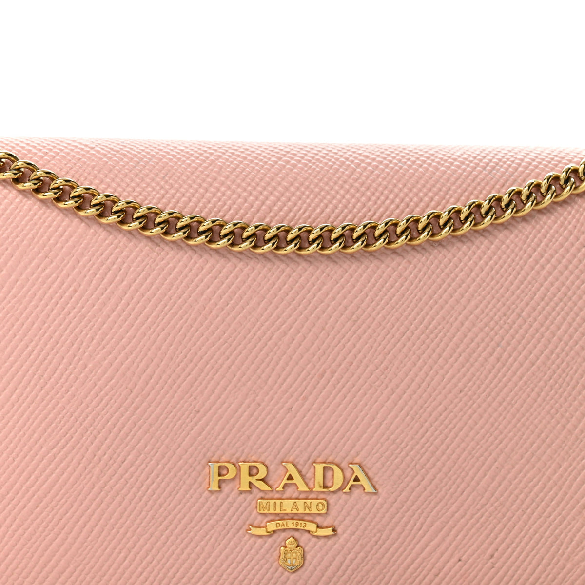 Saffiano Lux Chain Wallet Orchidea