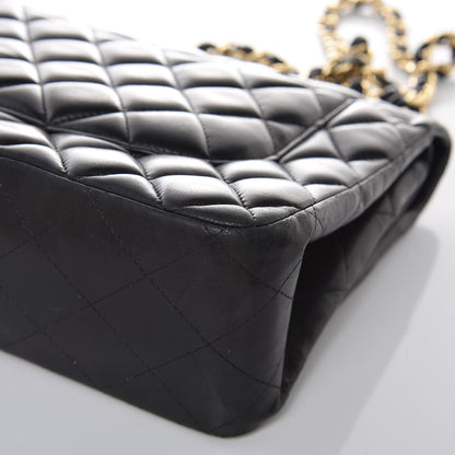 Chanel Lambskin Quilted Jumbo Double Flap Black 17 of 21