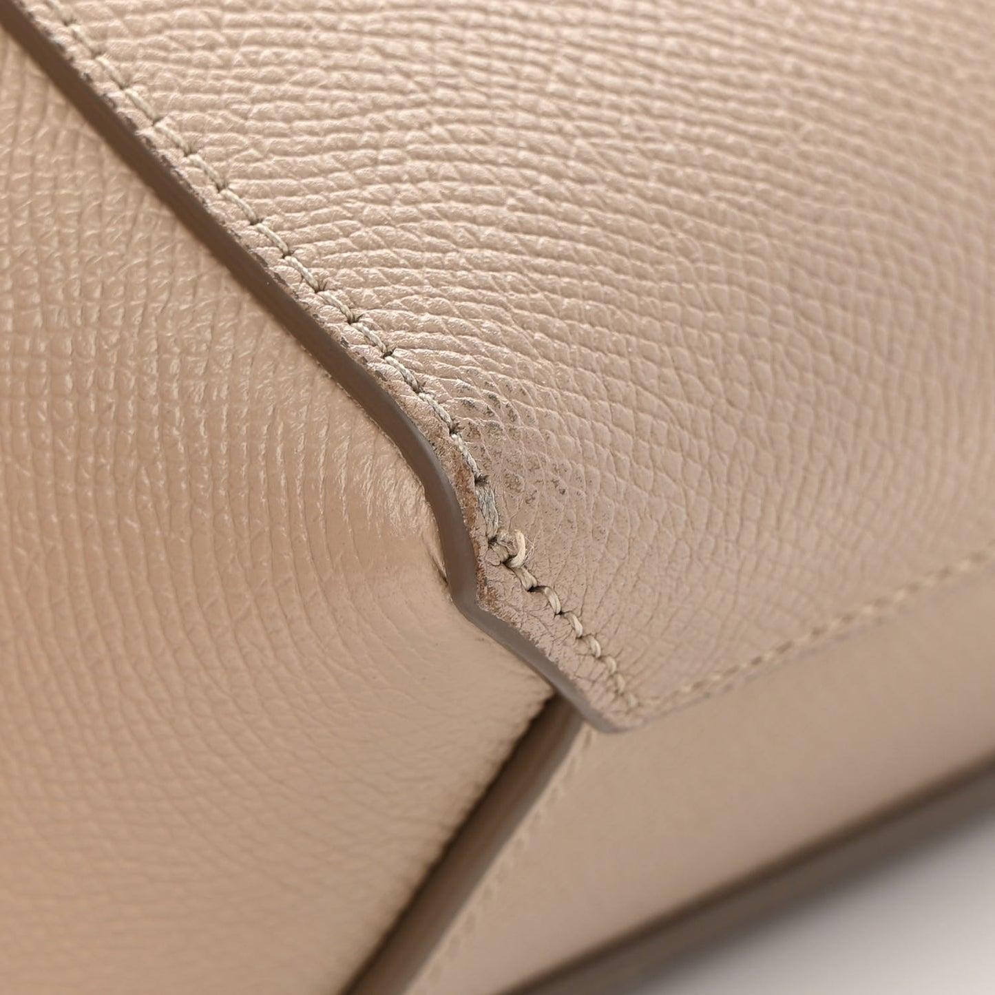 Grained Calfskin Pico Belt Bag Light Taupe