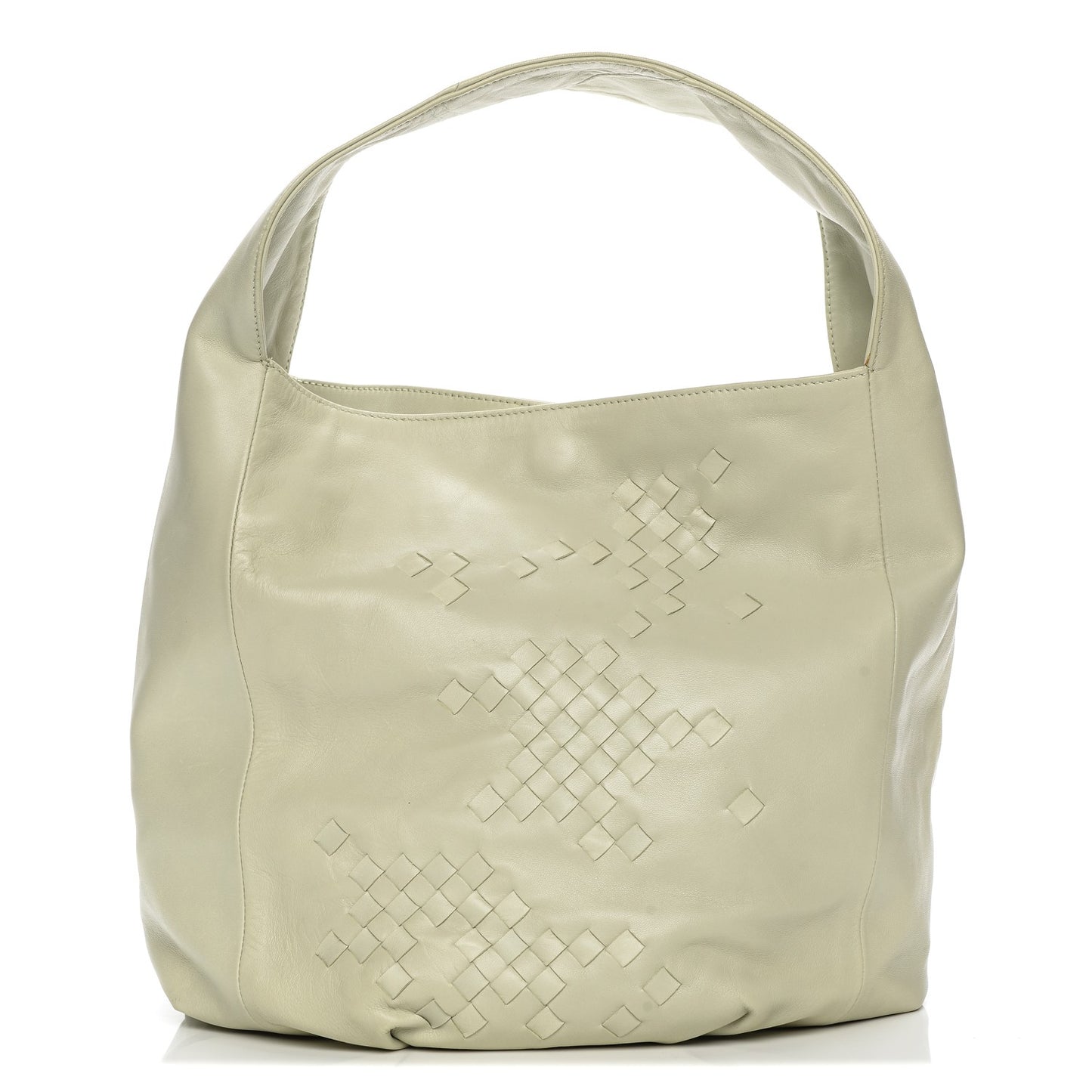 Nappa Woven Hobo Ivory