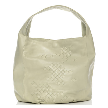 Bottega Veneta Nappa Woven Hobo Ivory 1 of 9
